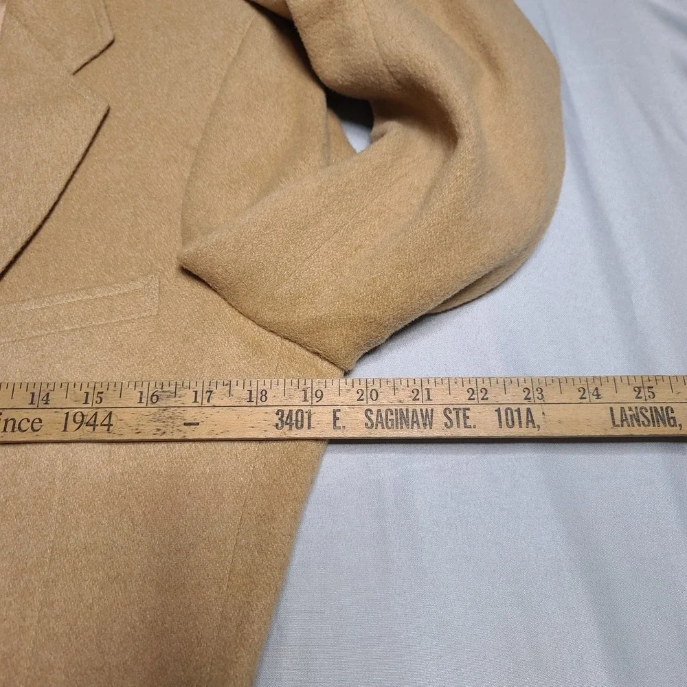 Kosins Mens Sport‎ Jacket Camel Hair Two Button Luxury Coat Inner Pockets Blazer